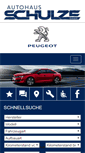 Mobile Screenshot of peugeot-schulze.de