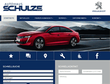 Tablet Screenshot of peugeot-schulze.de